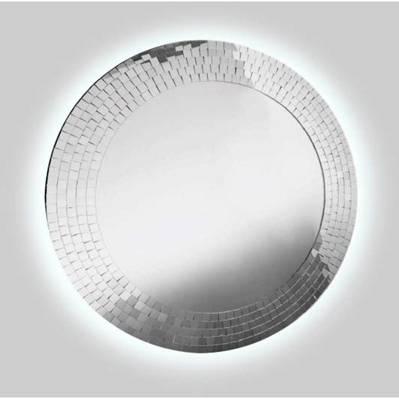 ESPEJO REDONDO CON MARCO MOSAICO